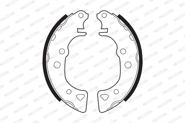Jogo de maxilas de trav com a referencia FSB232 da marca FERODO Jogo de maxilas de trav com a referencia FSB232 da marca FERODO